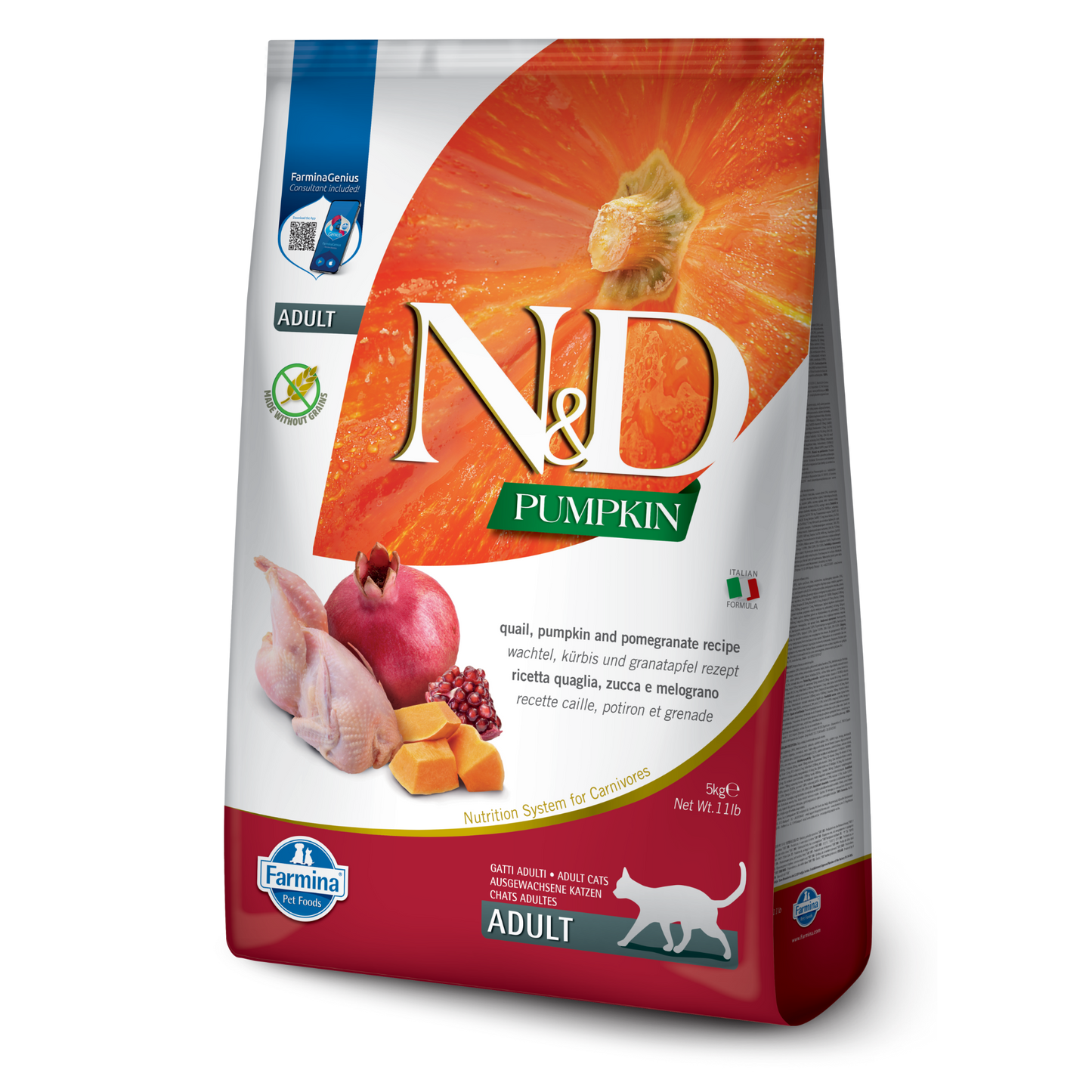Farmina Cat N&D Pumpkin & Quail 3.3 Lb.