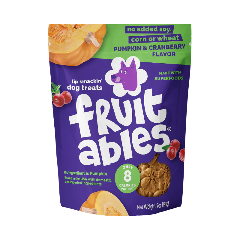 Fruitables Baked Pumpkin & Cranberry Flavor Treats 7 oz.