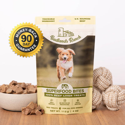 Badlands Ranch Superfood Bites Beef Liver Treats 4 oz Badlands Ranch Superfood Bites Beef Liver Treats 4 oz