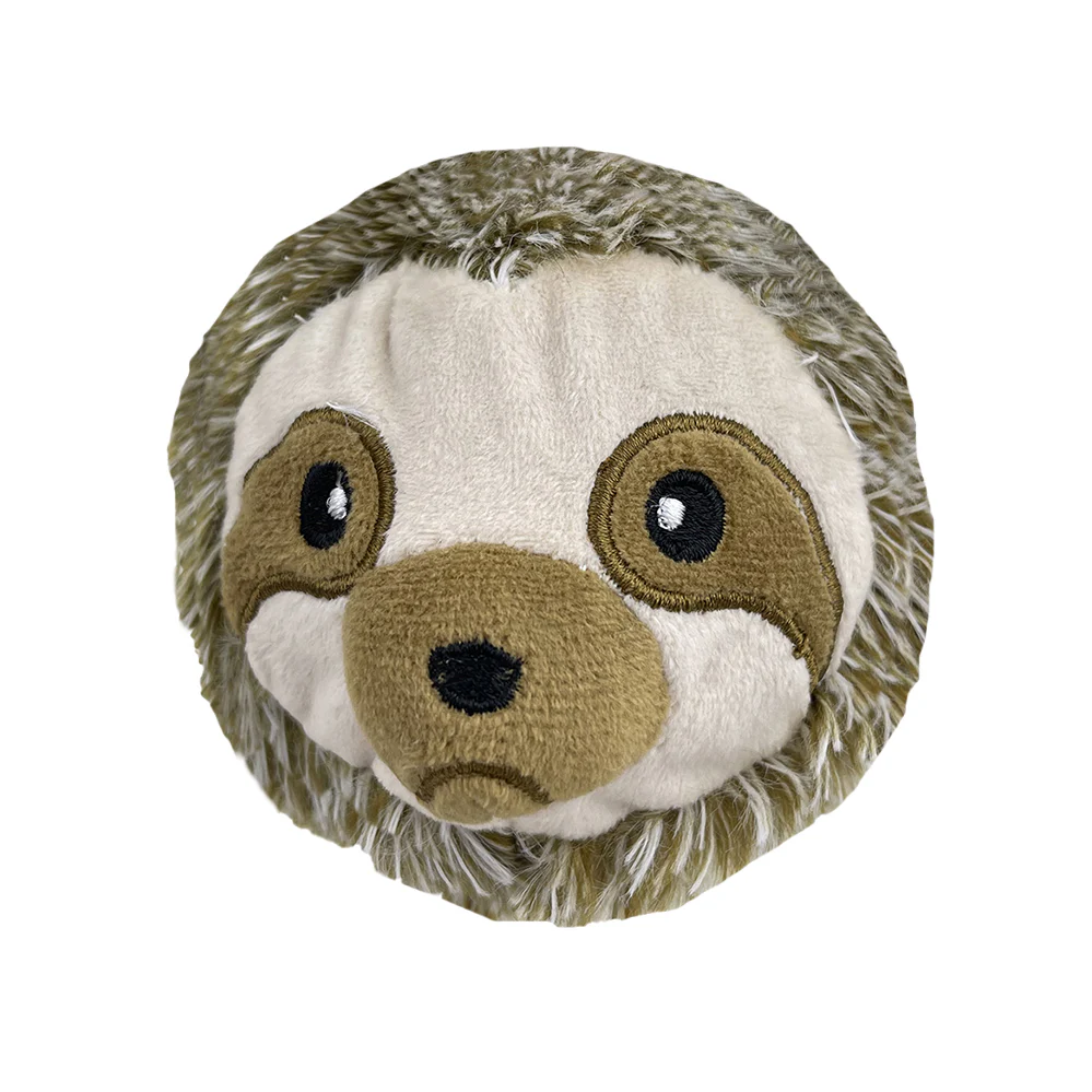 PetLou EZ Squeaky Sloth 4"