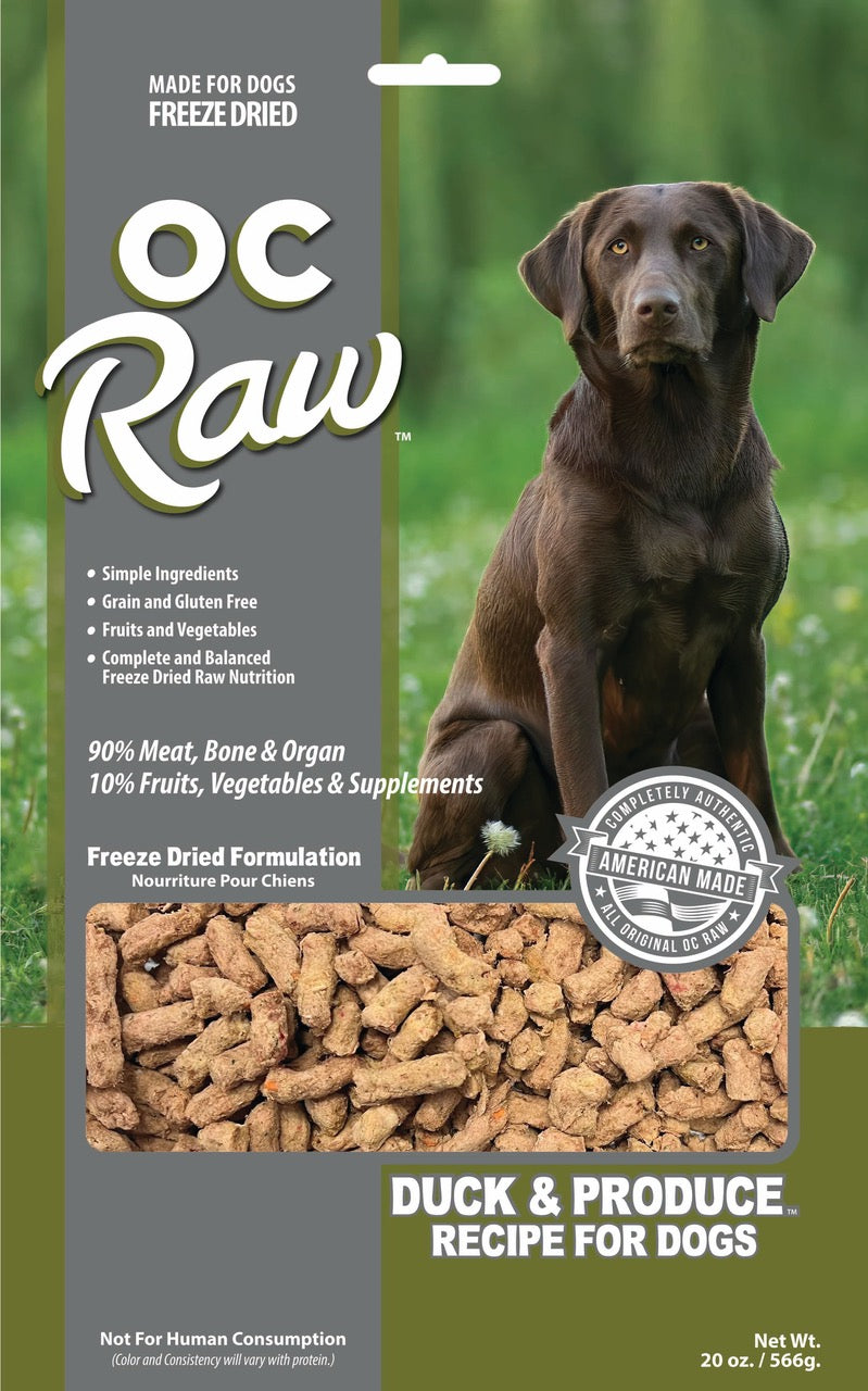 OC Raw Freeze-Dried Duck & Produce Rox