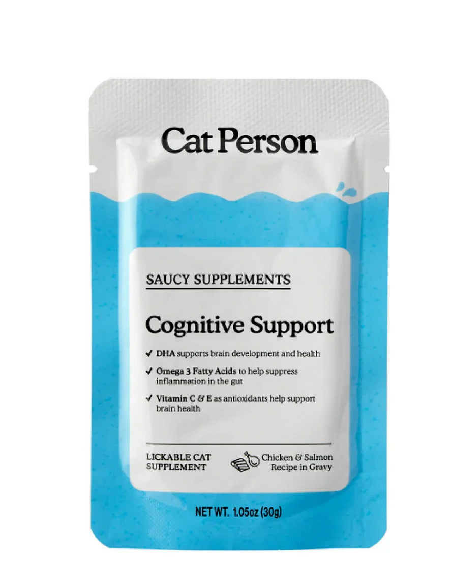 Cat Person Cognitive Support Chicken & Salmon Lickable Supplement