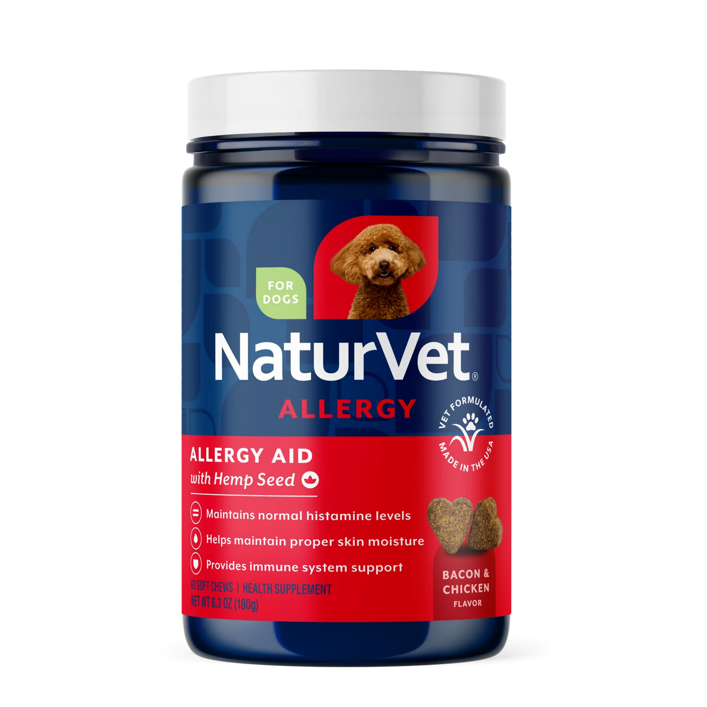NaturVet Allergy Aid 60 ct.