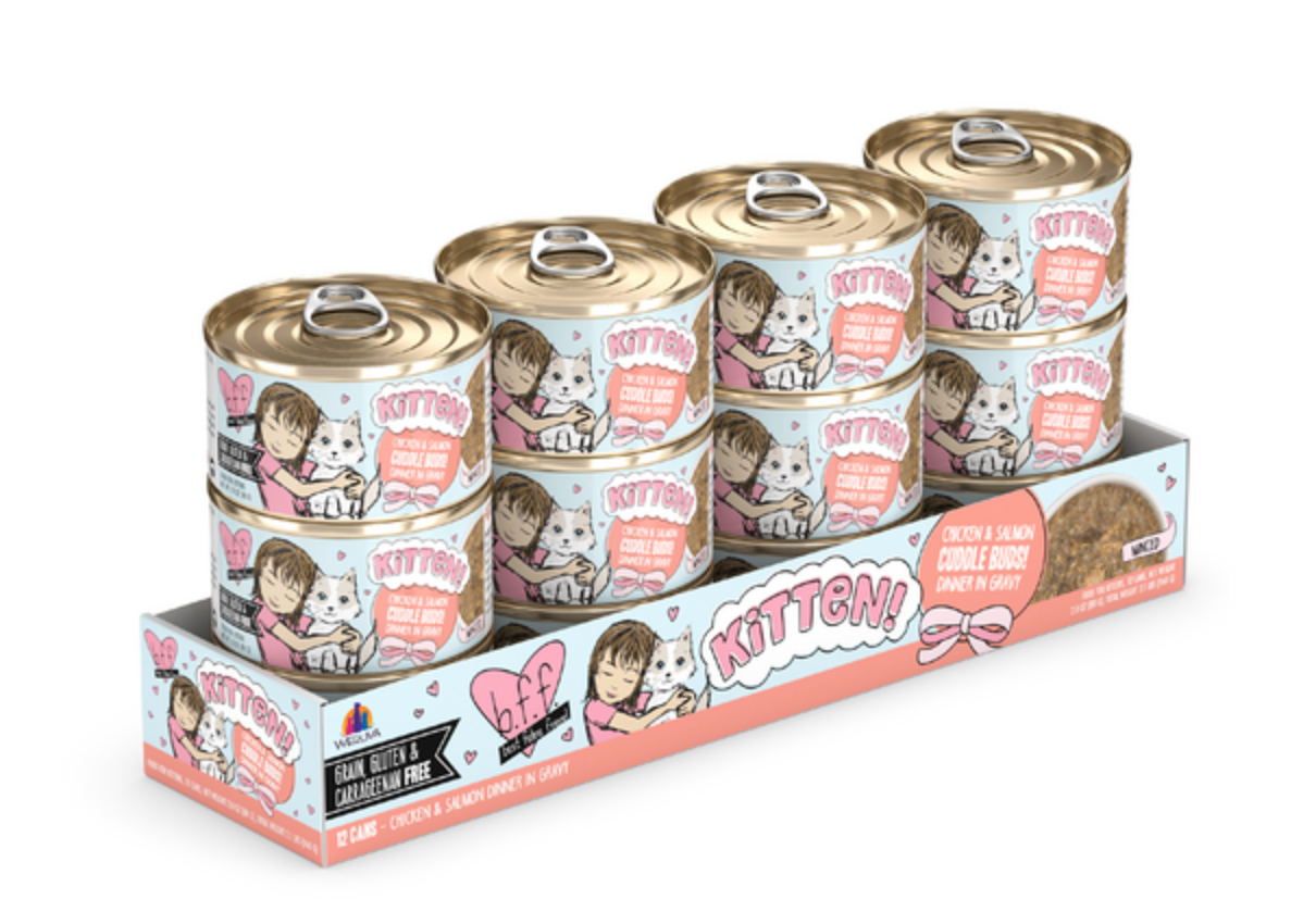 Weruva BFF Kitten Chicken & Salmon Cuddle Buds! Minced