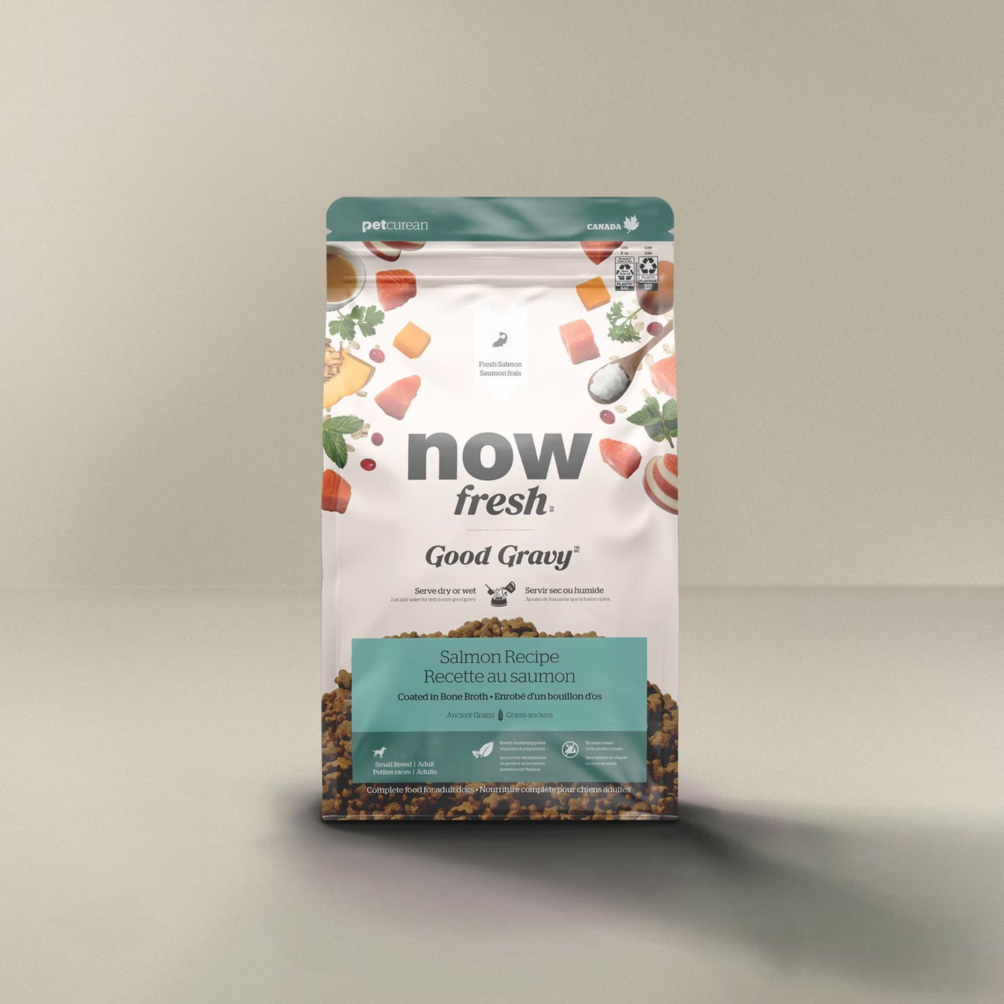 Now Fresh Good Gravy Small Breed Salmon in Bone Broth With Grains