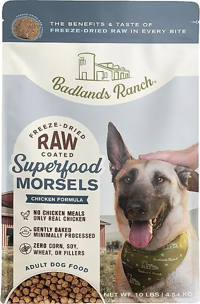 Badlands Ranch Freeze Dried Raw Coated Chicken Morsels