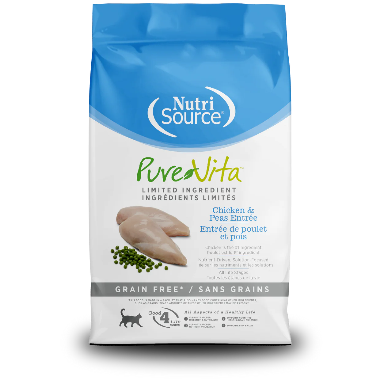 Pure Vita Cat Chicken & Peas Entree