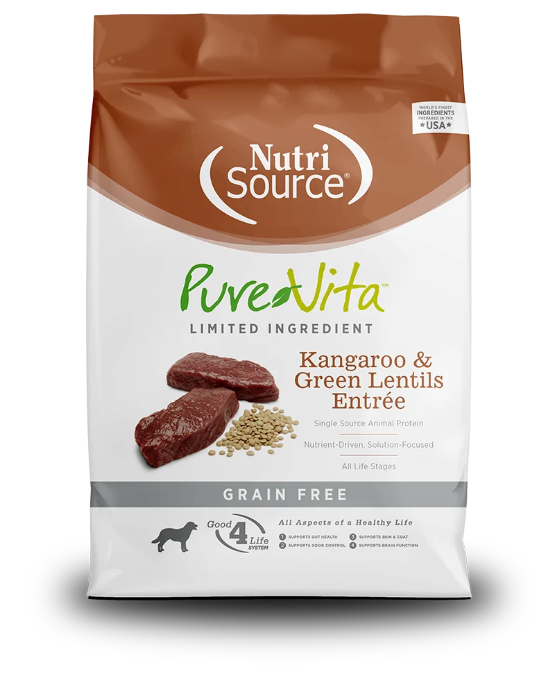 Pure Vita Grain-Free Kangaroo & Green Lentils Entree