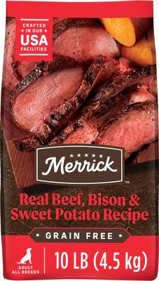 Merrick Grain-Free Real Bison, Beef & Sweet Potato