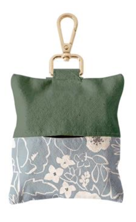 Fringe Canvas Waste Bag Key Chain