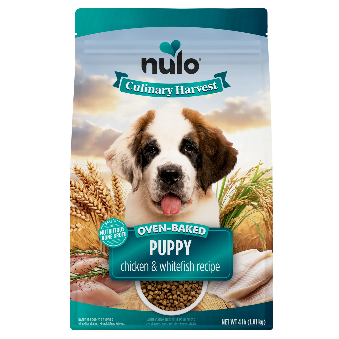 Nulo Culinary Harvest Oven Baked Puppy Chicken & Whitefish