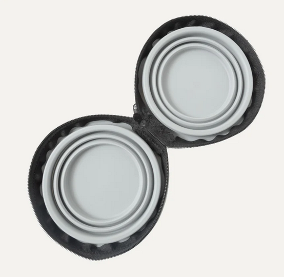 Goo-Eez Collapsible & Portable Silicone Double Bowl