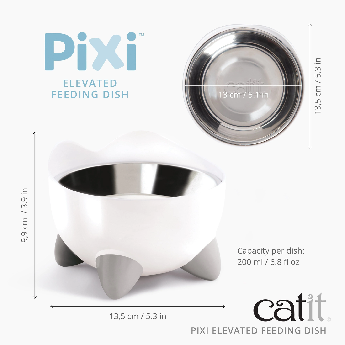 Catit Pixi Elevated Feeding Dish