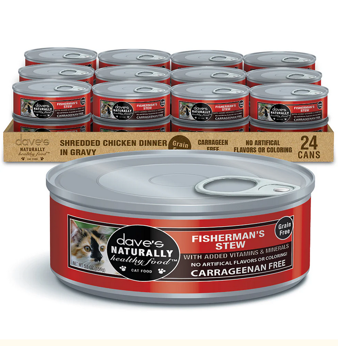 Dave's Pet Food Naturally Healthy Shredded Fisherman Stew