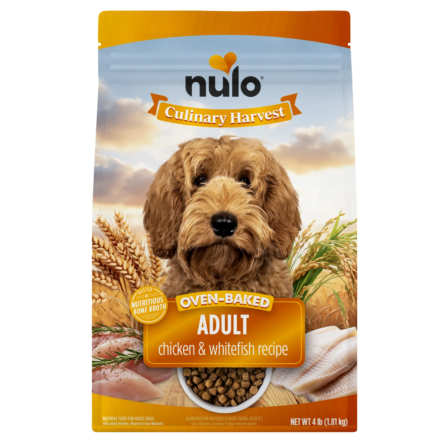 Nulo Culinary Harvest Oven Baked Dog Chicken & Whitefish