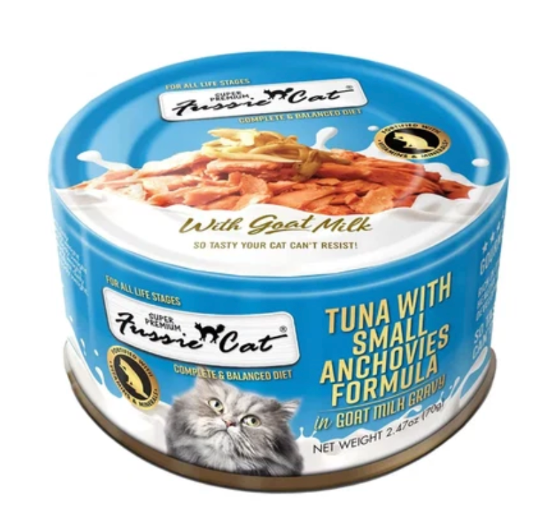 Fussie Cat Premium Tuna with Small Anchovies in Goats Milk
