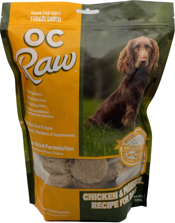 OC Raw Freeze Dried Chicken & Produce Sliders 14 oz.