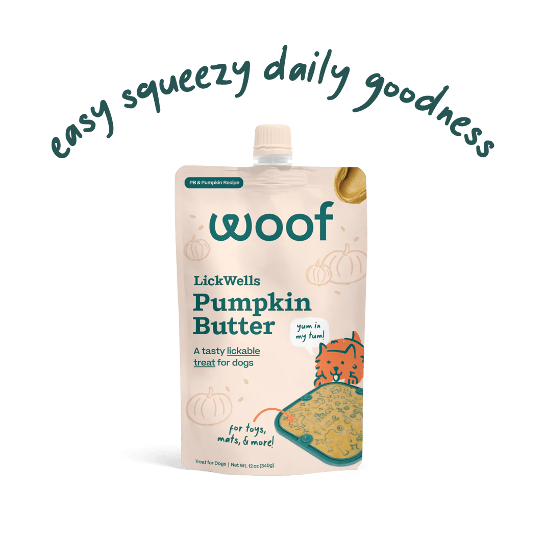 Woof Pet LickWells Pumpkin Butter 12 oz