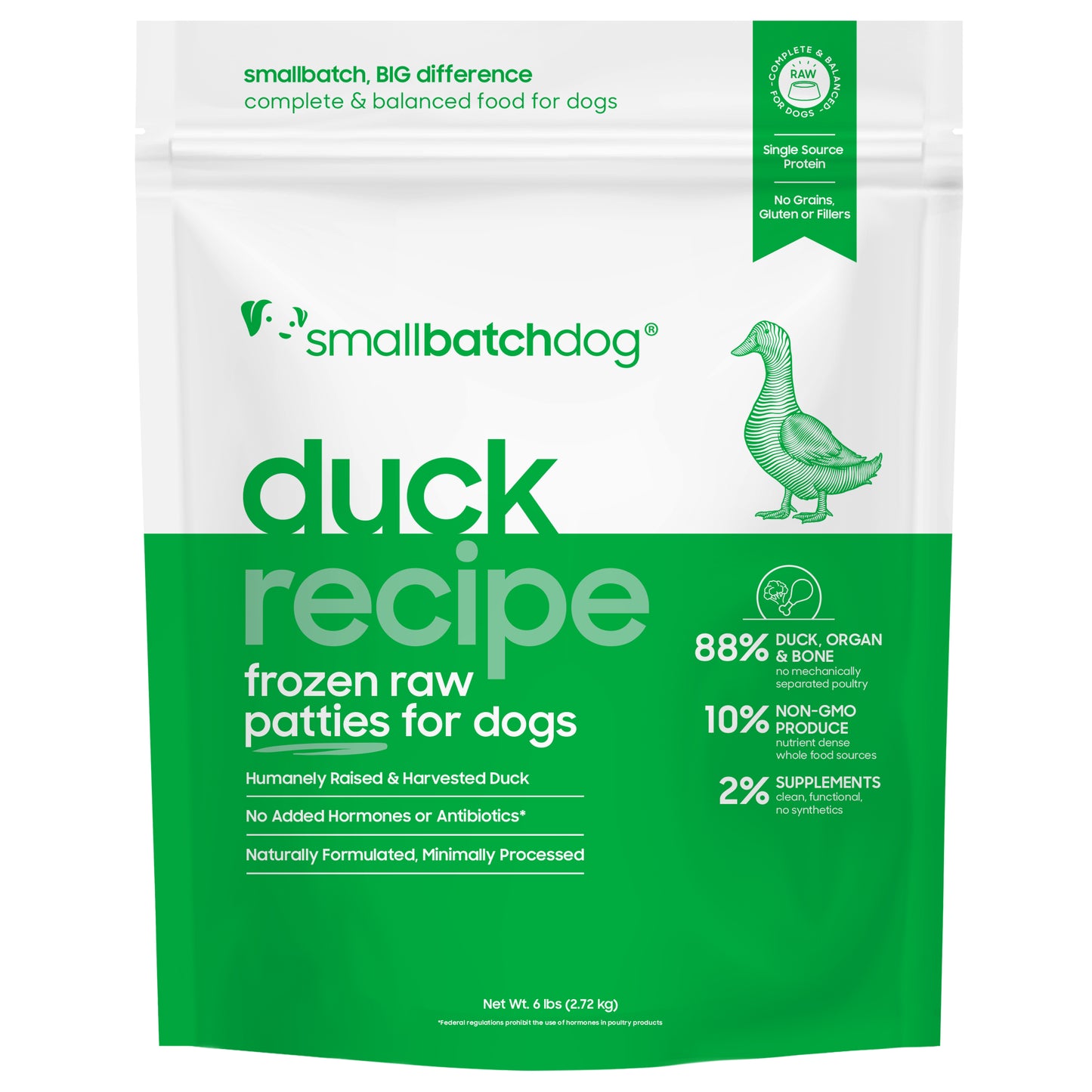 Small Batch Raw Frozen Duck Batch