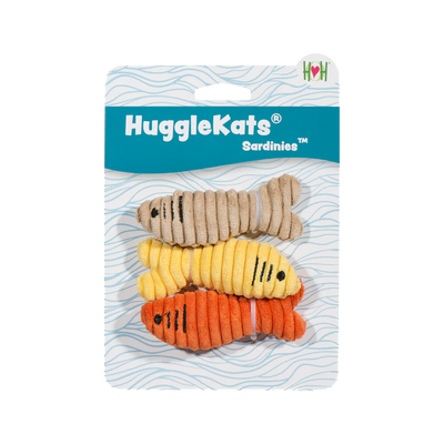 HuggleKats Sardinies 3pk Cat Toy HuggleKats Sardinies 3pk Cat Toy