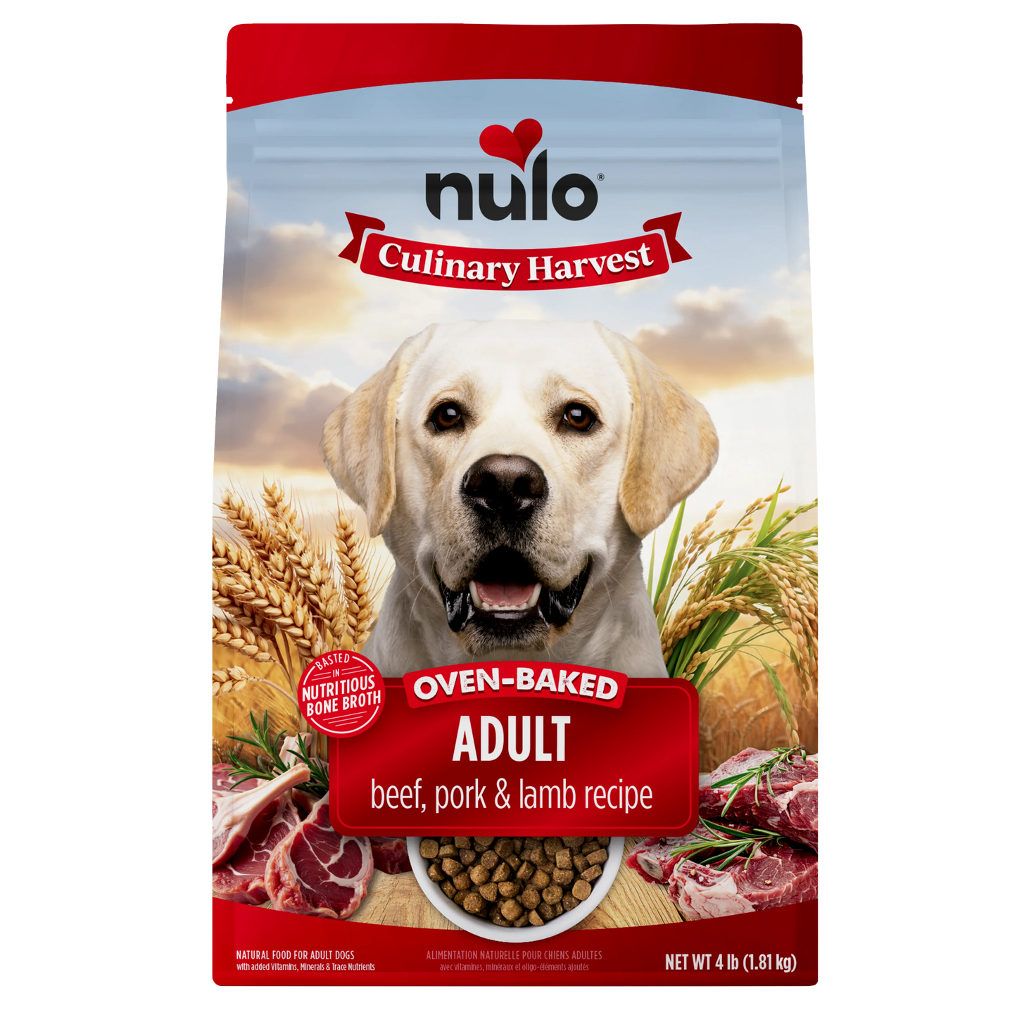 Nulo Culinary Harvest Oven Baked Dog Beef, Pork, & Lamb