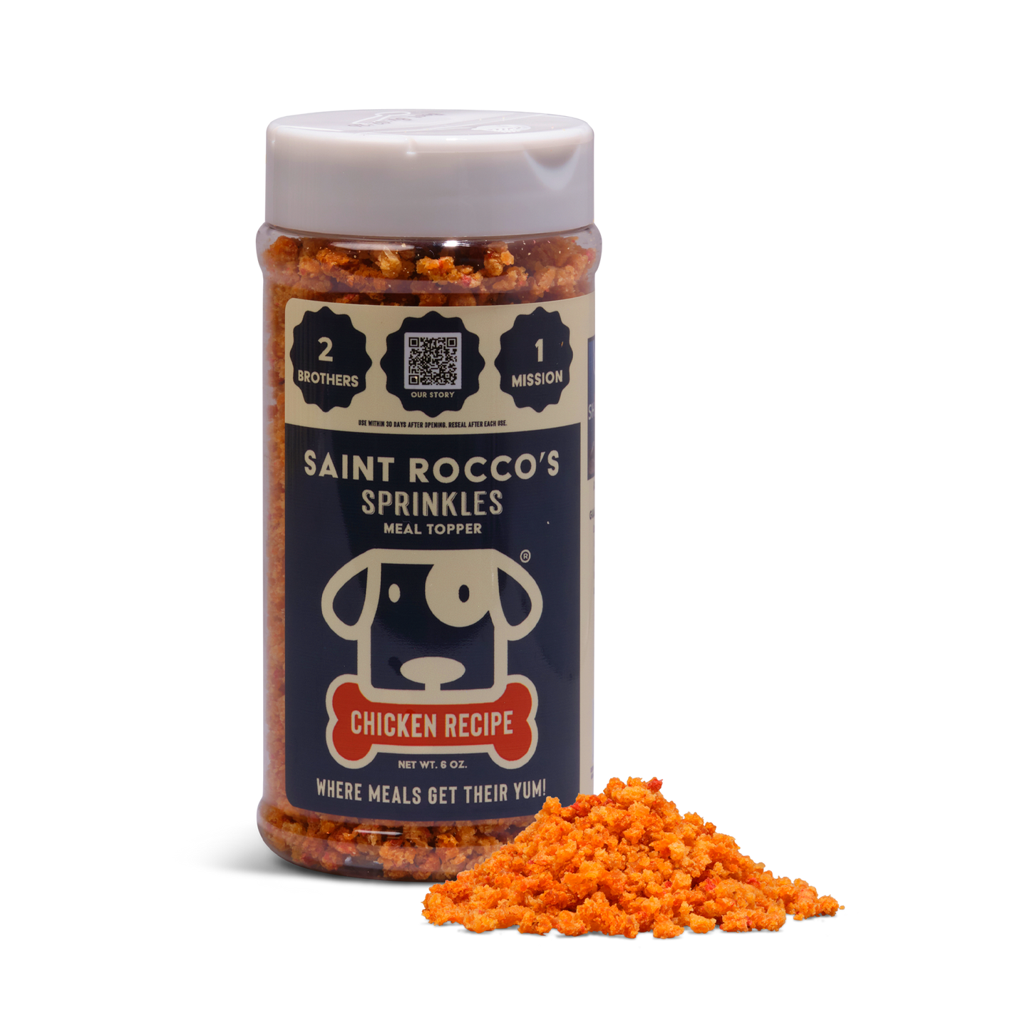 Saint Rocco's Chicken Sprinkles Topper 6 oz