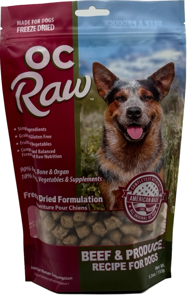 OC Raw Freeze-Dried Beef & Produce Rox