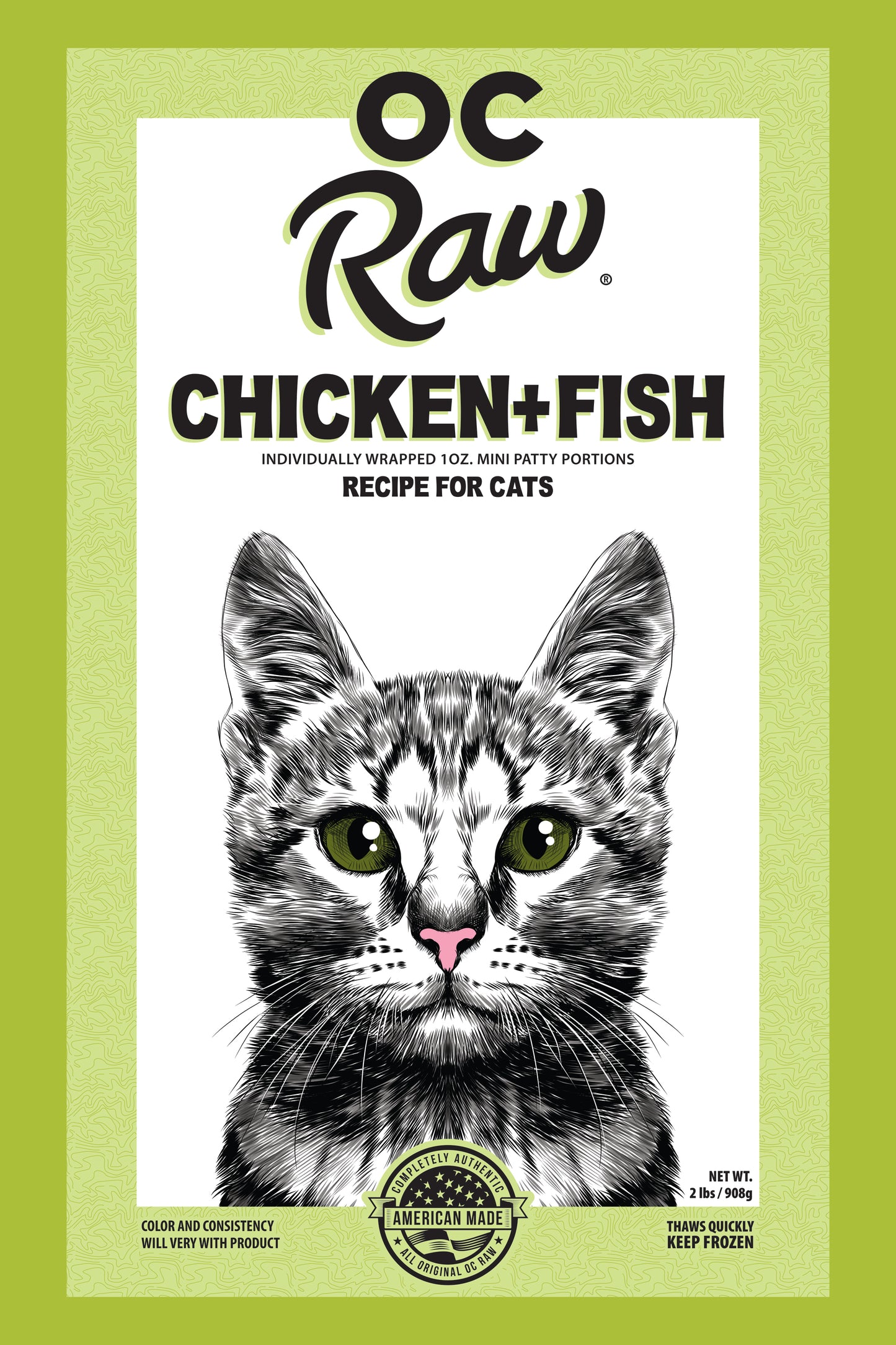 OC Raw Cat Chicken & Fish 2 lb