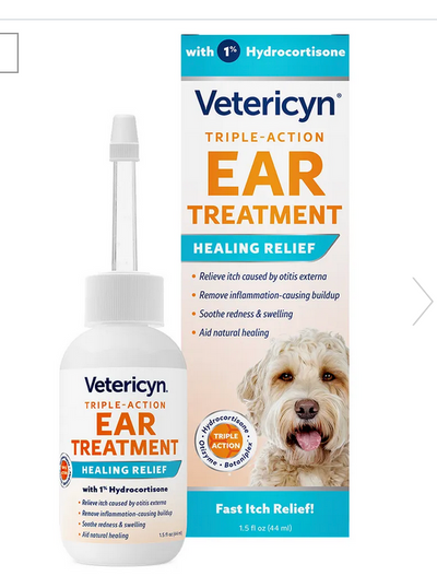 Vetericyn Triple Action Ear Treatment 1.5 fl oz Vetericyn Triple Action Ear Treatment 1.5 fl oz