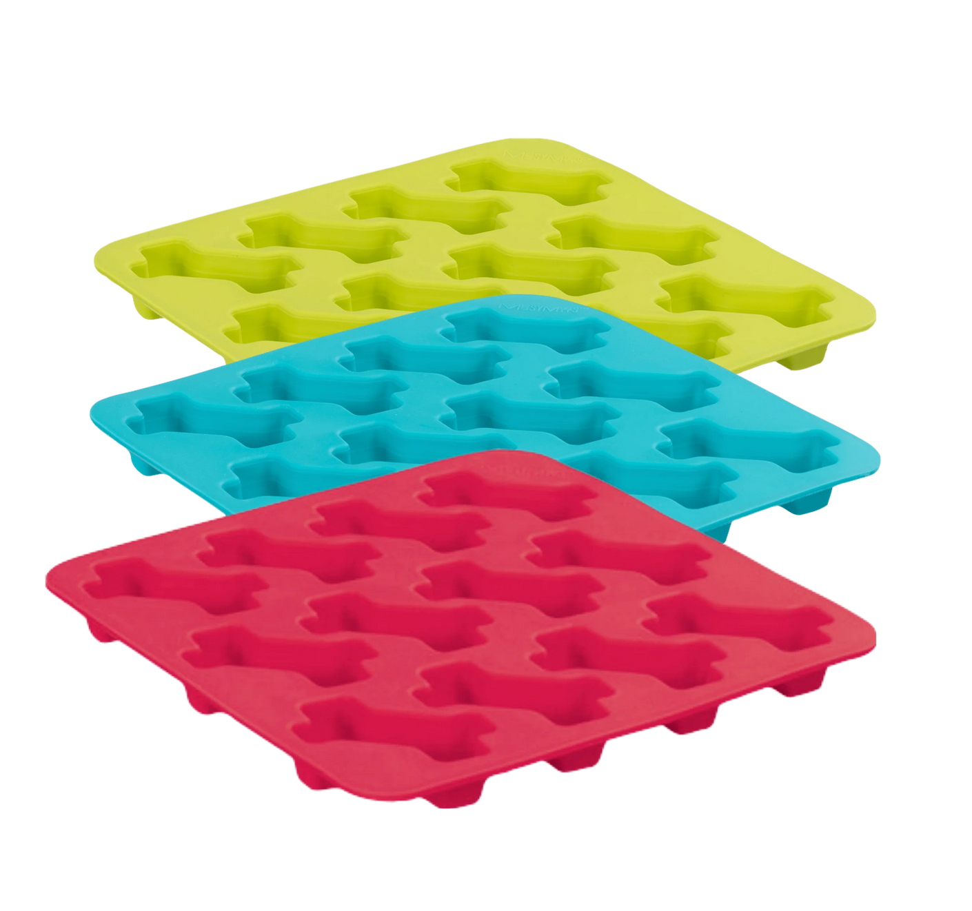 Messy Mutts Silicone Bake & Freeze Bone Shape Dog Treat Making Mold