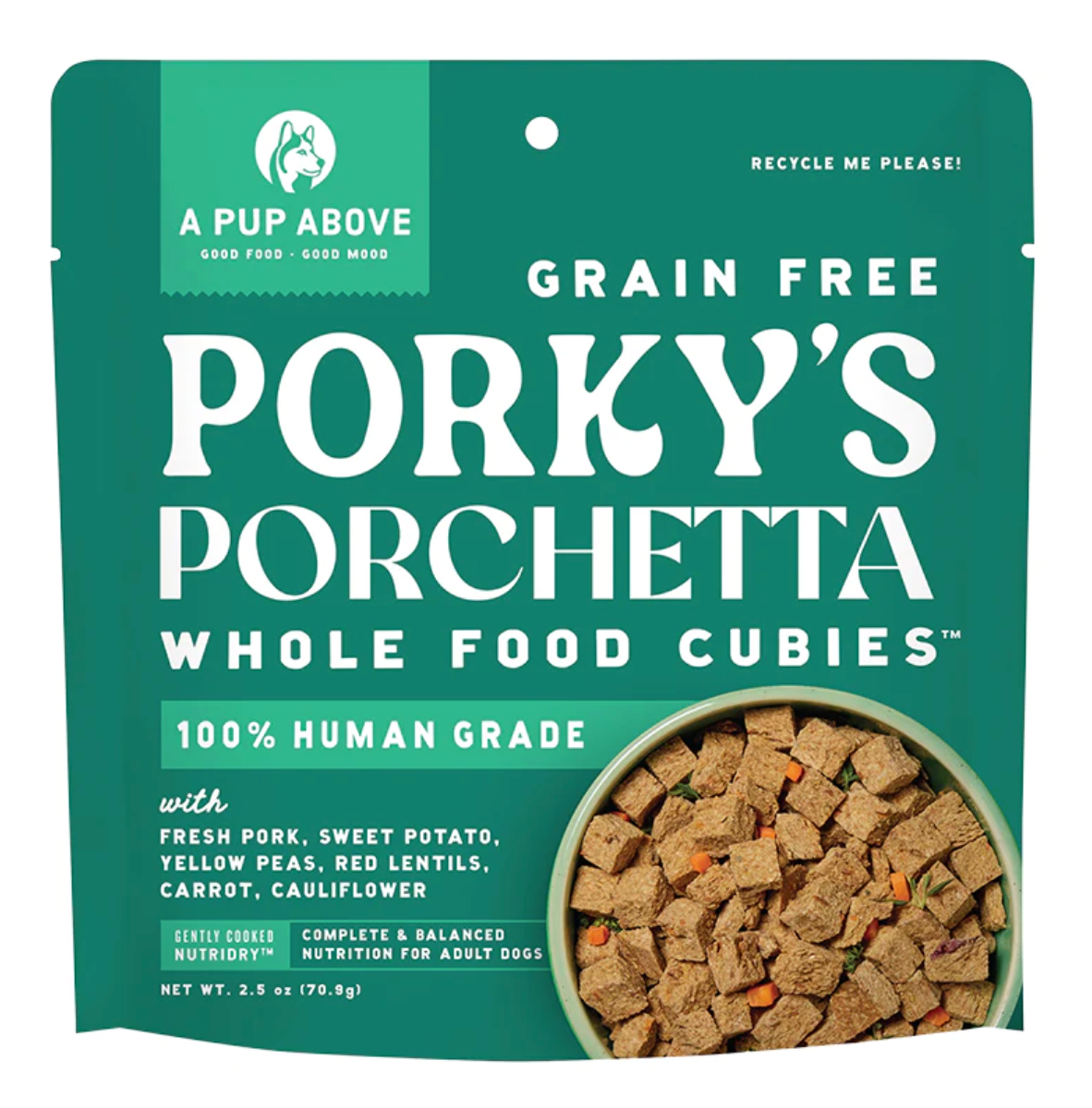 A Pup Above Air Dried Porky's Porchetta