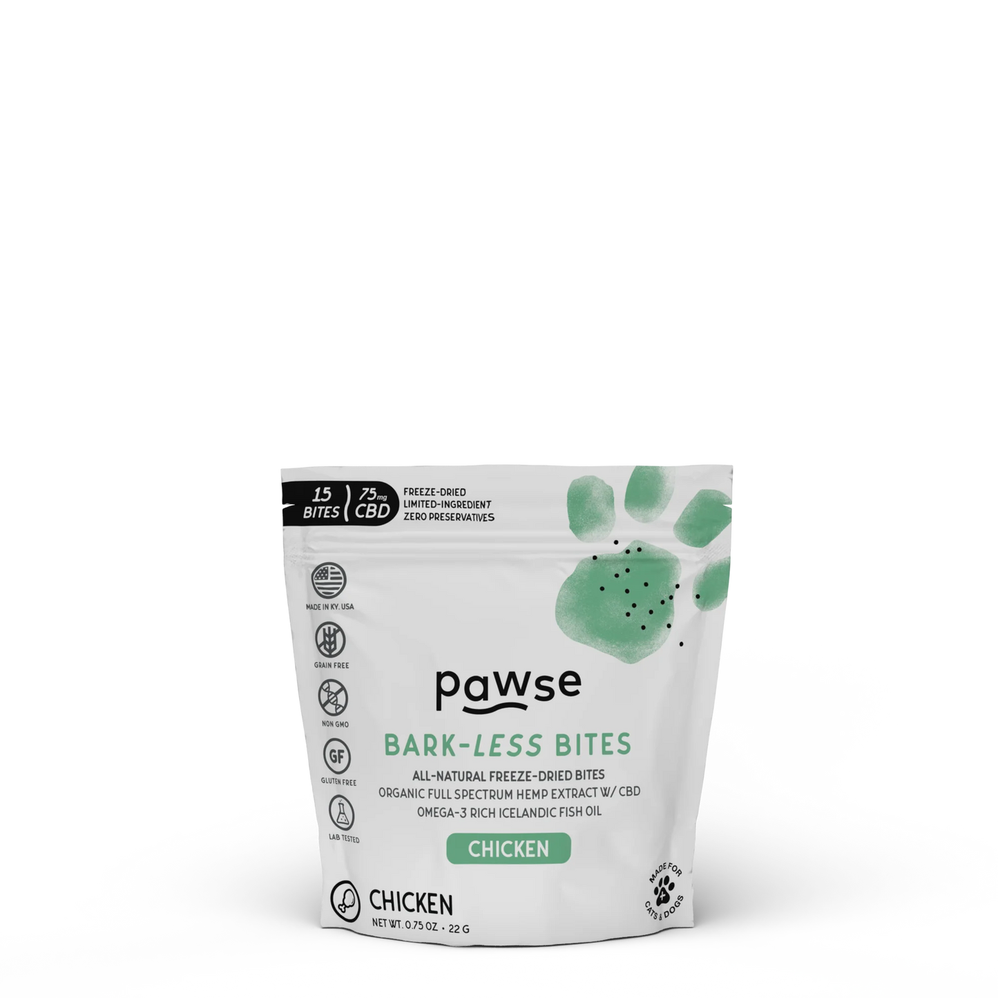 Pawse Bark Less Bites Freeze Dried Chicken
