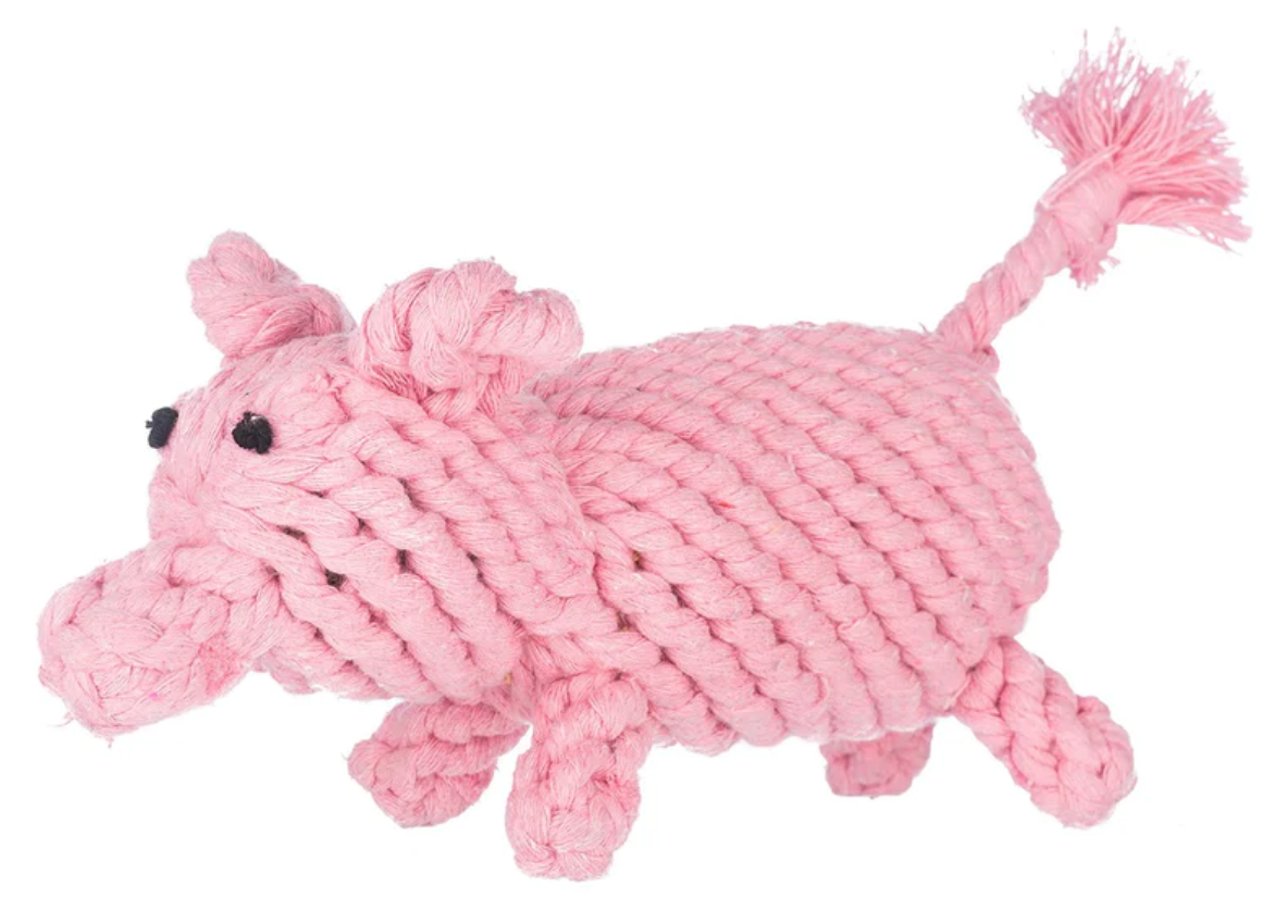 Jax & Bones Pig Rope Toy