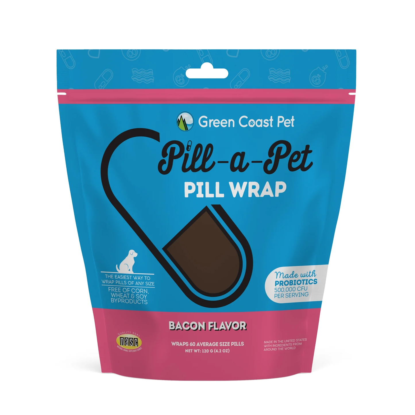 Green Coast Pet Pill A Pet Bacon Wraps