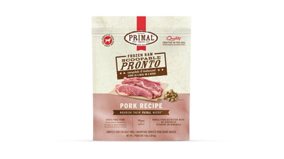 Primal Pronto Dog Raw Pork 4lbs. Primal Pronto Dog Raw Pork 4lbs.