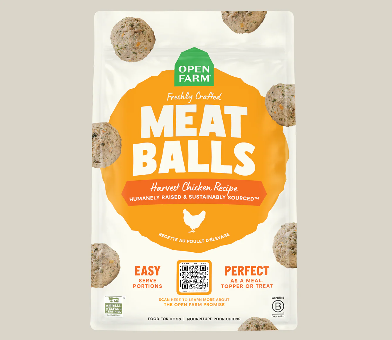 Open Farm Harvest Chicken Homestyle Meatballs