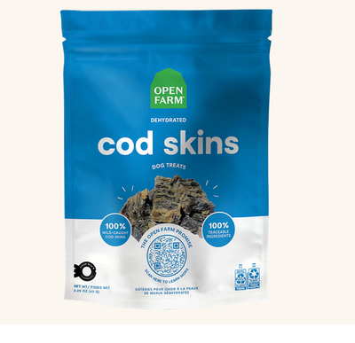 Open Farm Dehydrated Cod Skin 2.25 oz Open Farm Dehydrated Cod Skin 2.25 oz