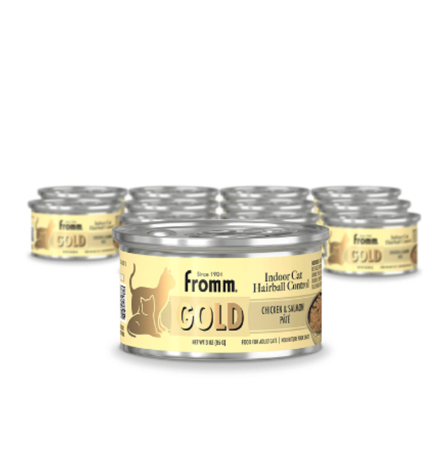 Fromm Indoor Cat Hairball Control Gold Chicken & Salmon Pate