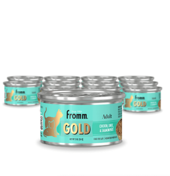 Fromm Adult Cat Gold Chicken, Duck & Salmon Pate