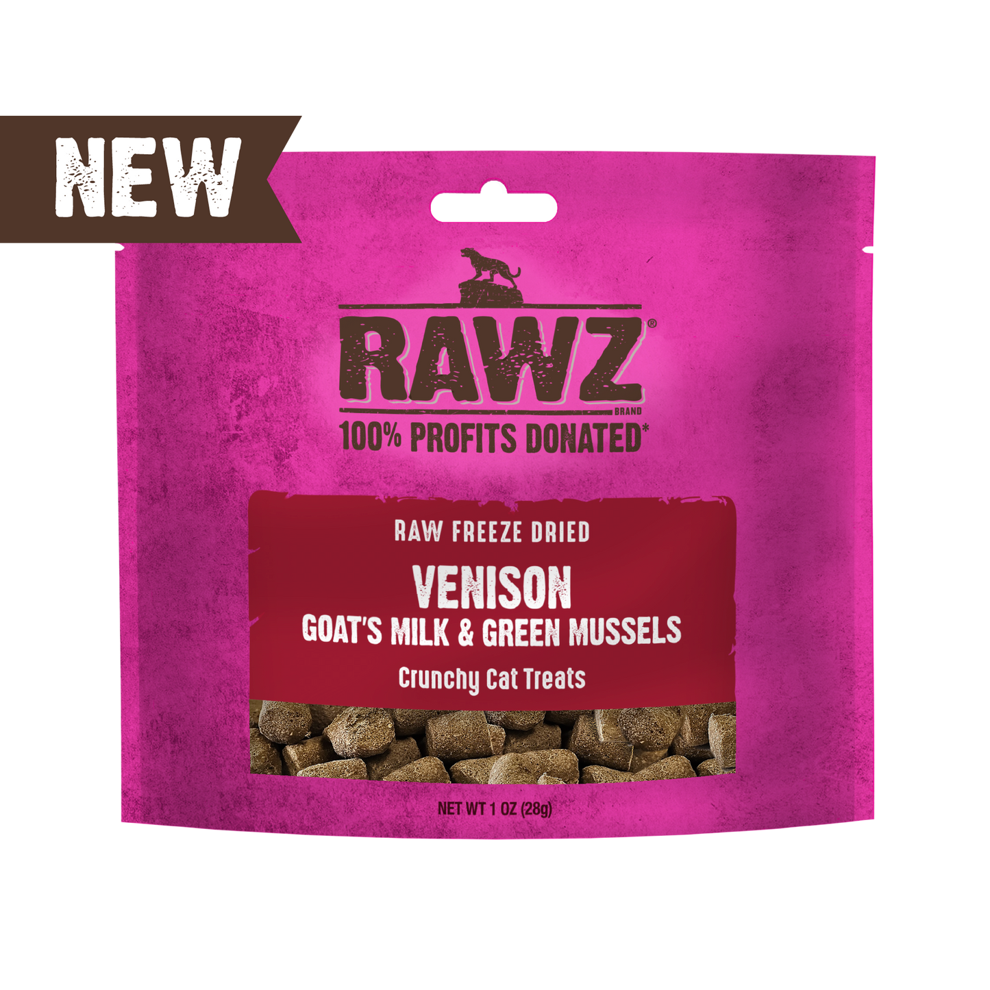 Rawz Venison & Goat Milk Freeze Dried Cat 1 oz