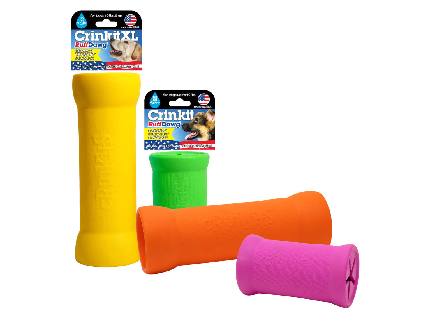 Ruff Dawg Assorted Colors Crinkit 5.5"