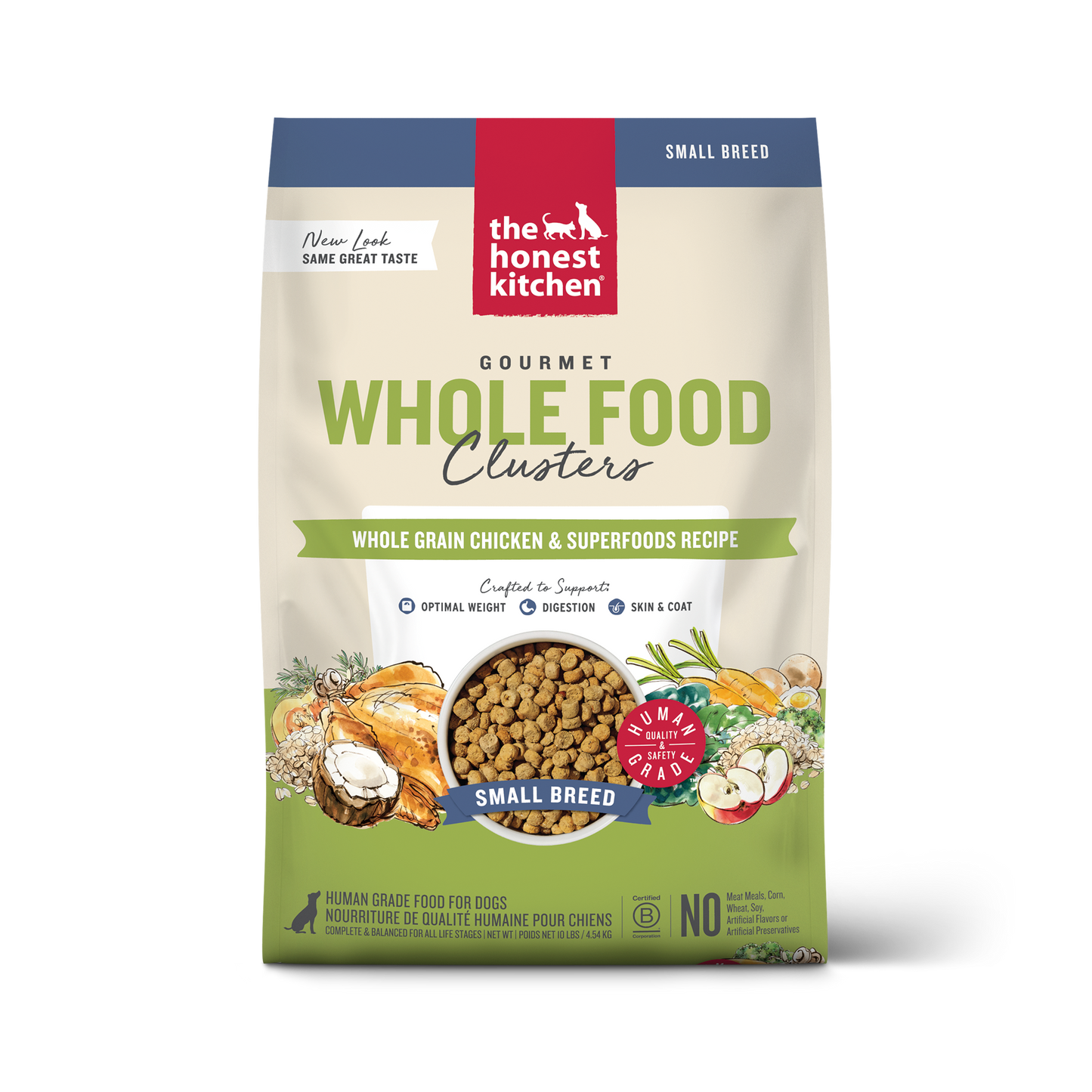 Honest Kitchen Whole Grain Clusters Small Breed Chicken