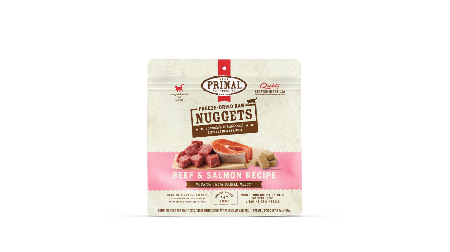 Primal Cat Freeze-Dried Beef & Salmon Formula