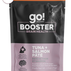Go! Solutions Cat Booster Brain Health Tuna + Salmon Pate