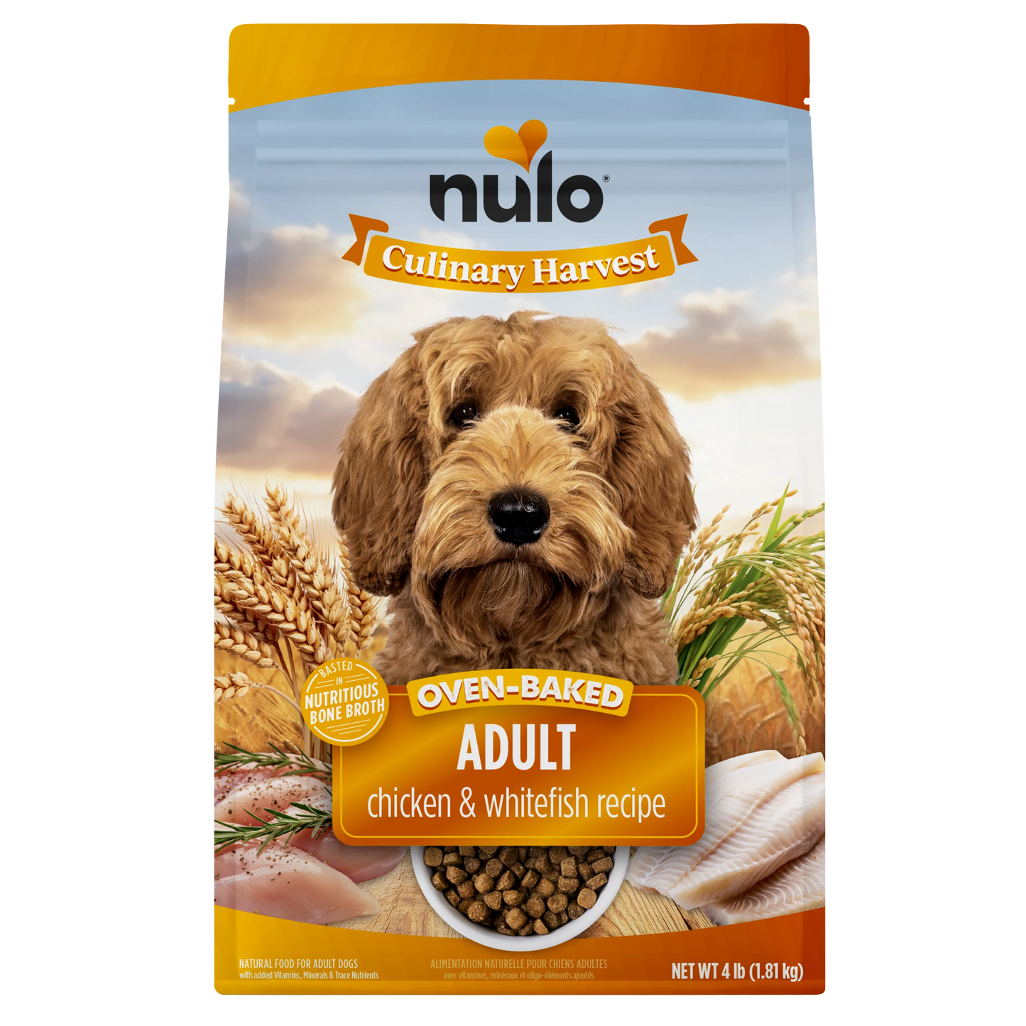 Nulo Culinary Harvest Oven Baked Dog Chicken & Whitefish