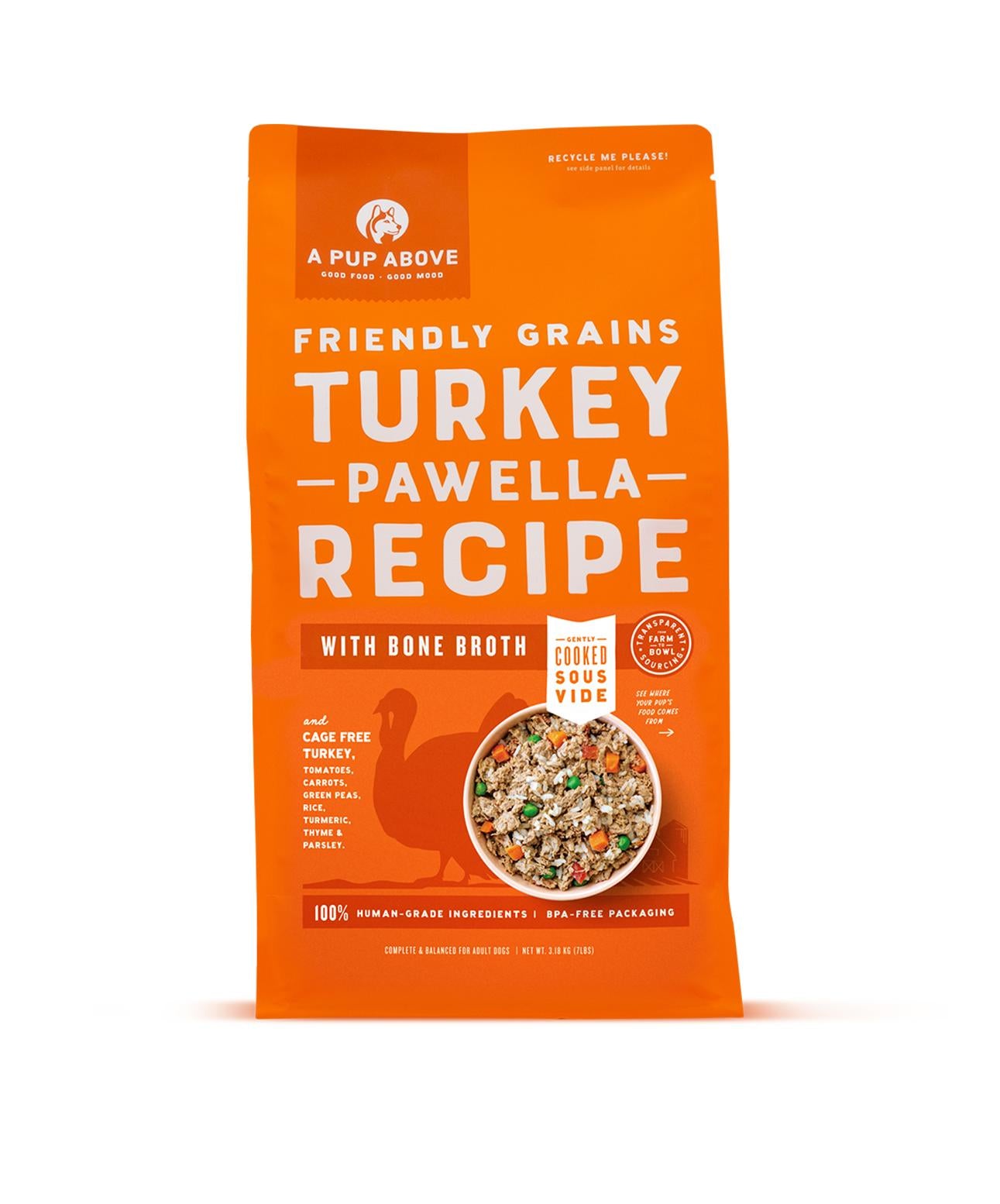 A Pup Above Frozen Turkey Pawella