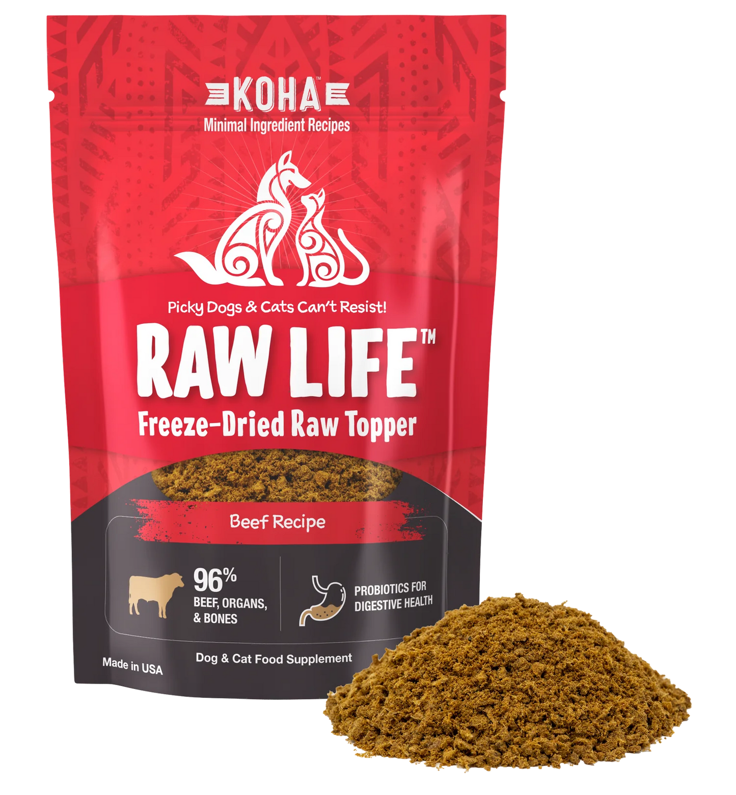 Koha Raw Life Freeze Dried Beef Topper