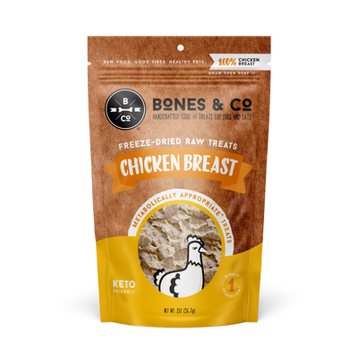 Bones & Co Freeze Dried Chicken Breast 2 oz. Bones & Co Freeze Dried Chicken Breast 2 oz.
