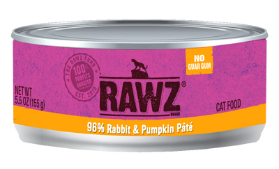 Rawz Cat 96% Rabbit & Pumpkin Pate Rawz Cat 96% Rabbit & Pumpkin Pate