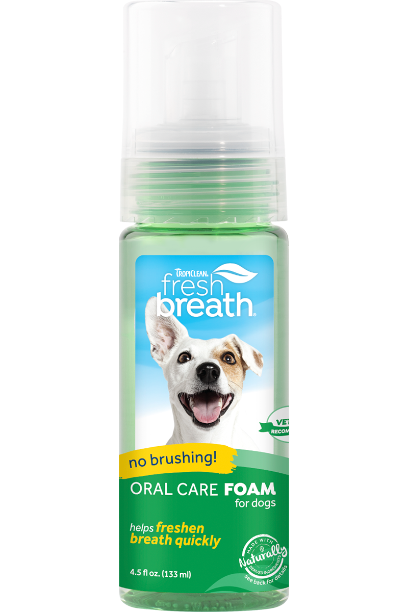 Tropiclean Fresh Breath Mint Foam 4.5 oz.